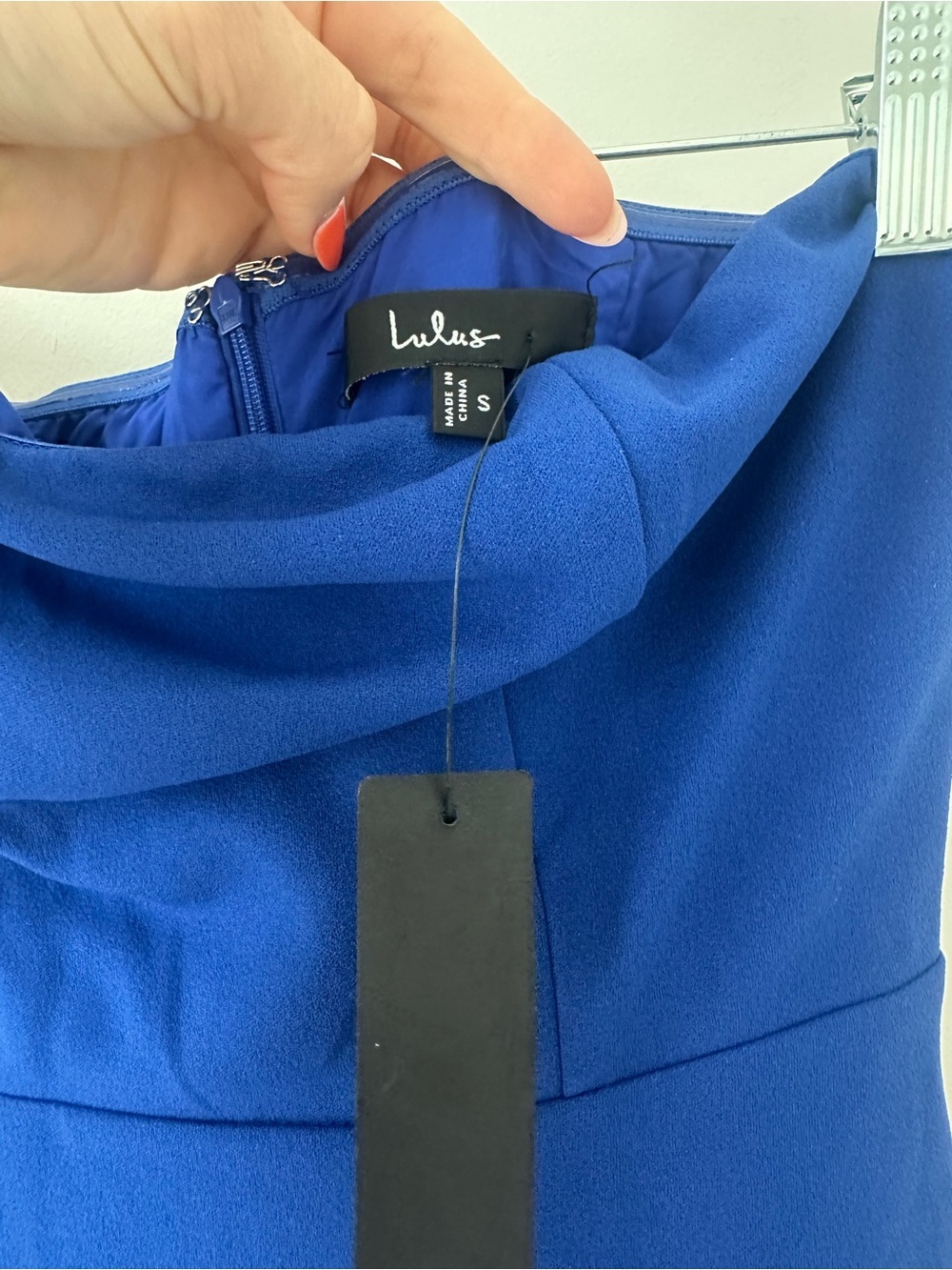 Lulus Compelling Style Royal Blue Strapless A-Line Maxi Dress Size Small Formal - Picture 10 of 16